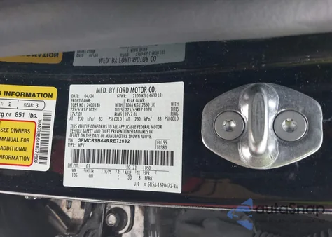 2024 Ford Bronco Sport Big Bend from USA, damaged, VIN 3FMCR9B64RRE72882